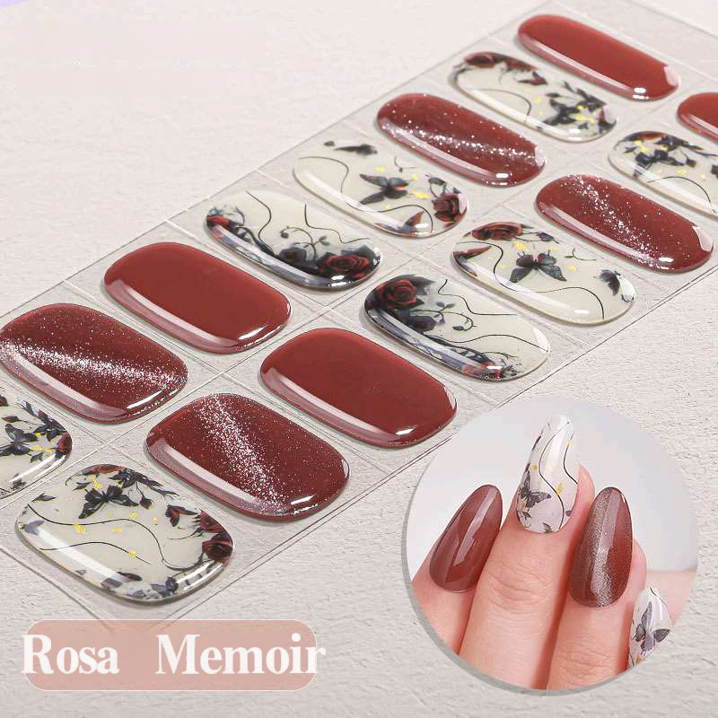Rosa Memoir - UV Gel Nagelfolien - StickyNails Studio