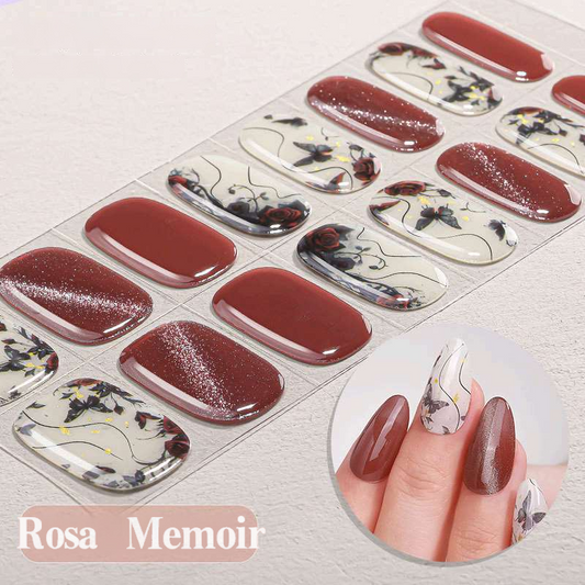 Rosa Memoir - UV Gel Nagelfolien - StickyNails Studio