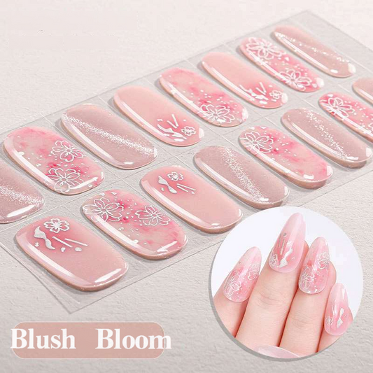 Blush Bloom – UV-Gel-Nagelfolien – StickyNails Studio