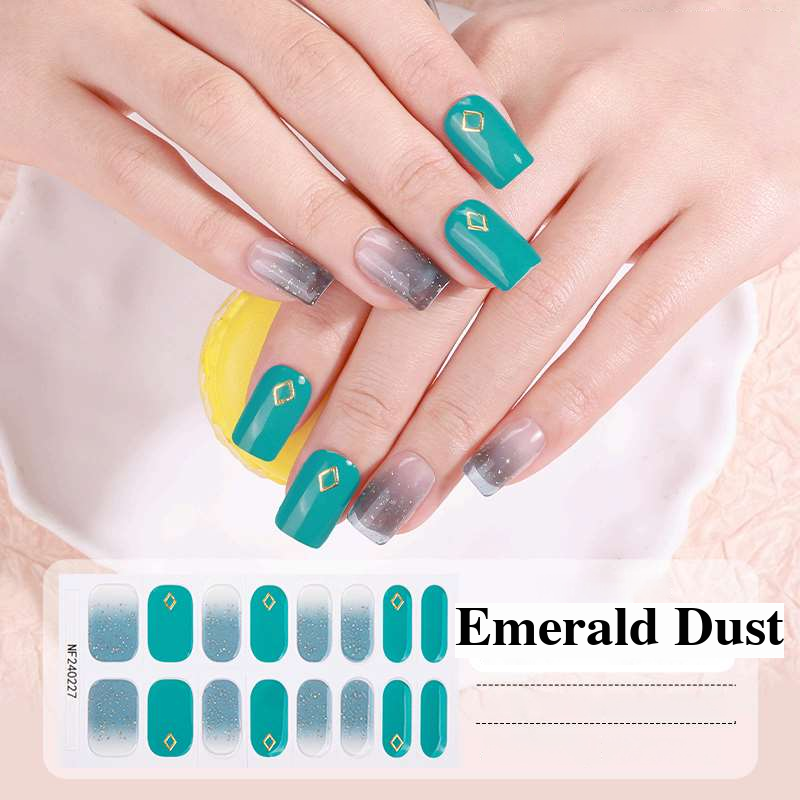 Emerald Dust - UV Gel Nagelfolien - StickyNails Studio