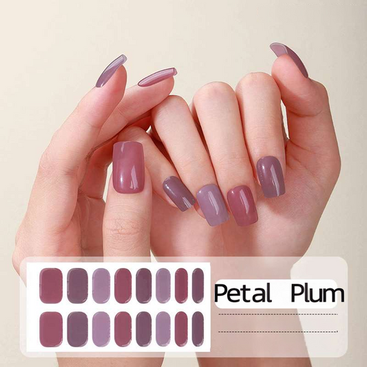 Petal Plum – UV-Gel-Nagelfolien – StickyNails Studio