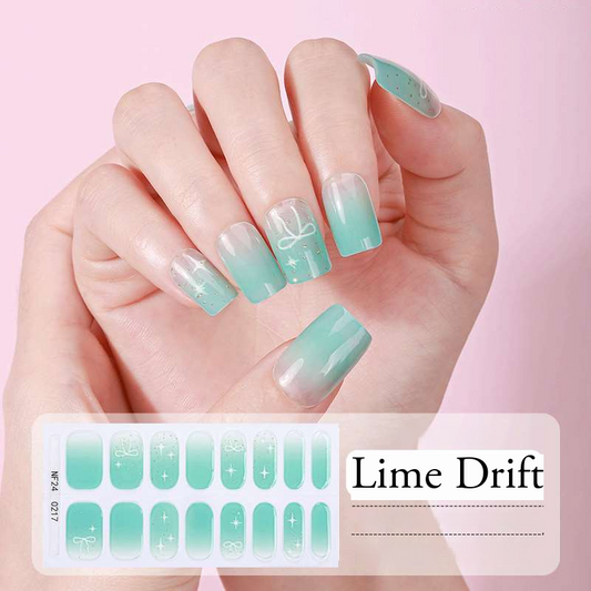 Lime Drift - UV Gel Nagelfolien - StickyNails Studio