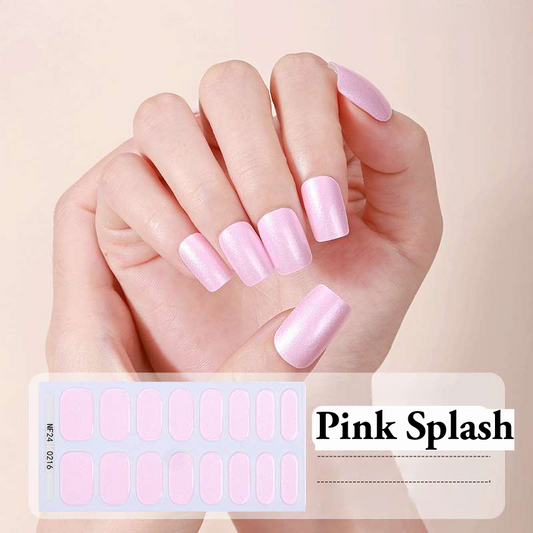 Pink Splash – UV-Gel-Nagelfolien – StickyNails Studio