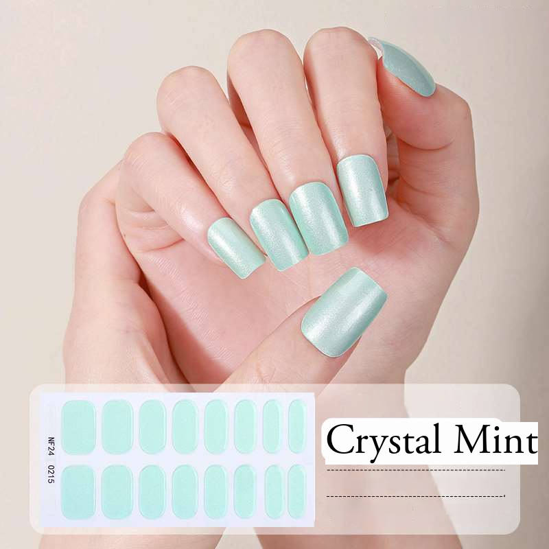 Crystal Mint – UV-Gel-Nagelfolien – StickyNails Studio