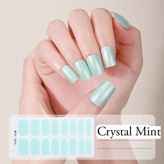 Crystal Mint – UV-Gel-Nagelfolien – StickyNails Studio
