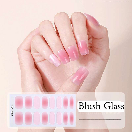 Blush Glass – UV Gel Nagelfolien – StickyNails Studio
