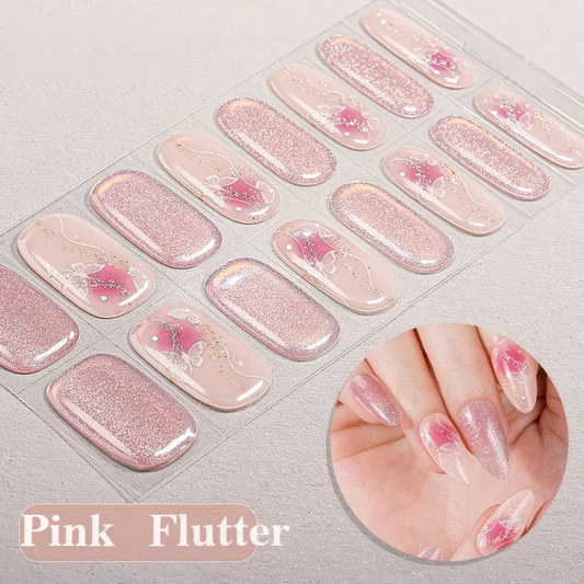 Pink Flutter – UV-Gel-Nagelfolien – StickyNails Studio