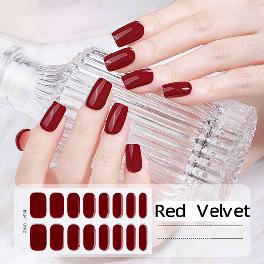 Red Velvet - UV Gel Nagelfolien - StickyNails Studio