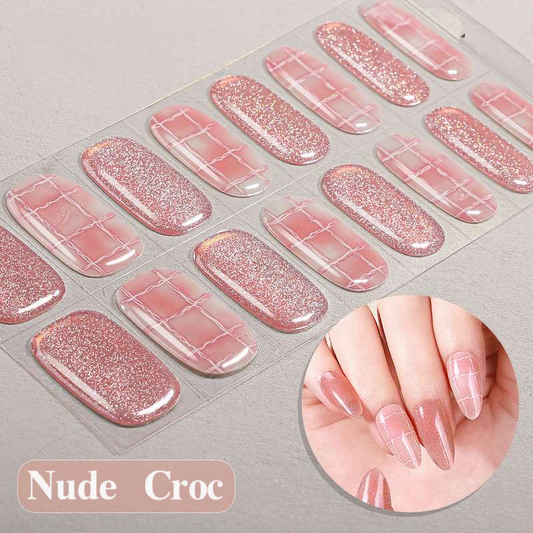 Nude Croc - UV Gel Nagelfolien - StickyNails